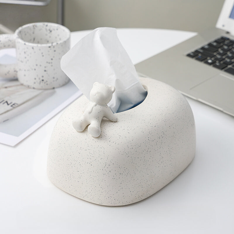 Modern Light-Luxury Bear Tissue Box