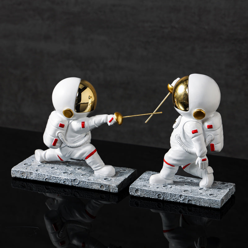 Creative Fencing Astronaut Figurine
