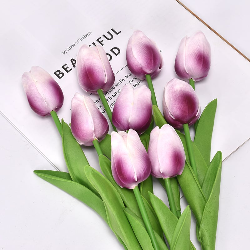 ✨This Week's Special Price $24.99💥UV Resistant Lifelike Artificial Tulips Flowers💐