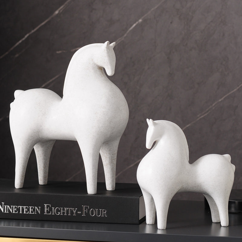 Modern Art White Horse