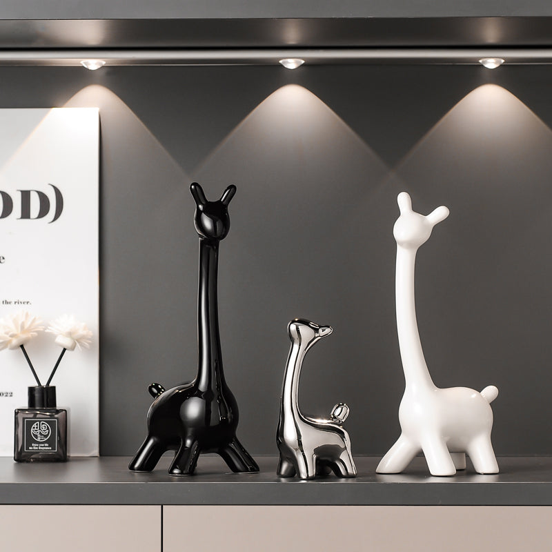 Ceramic Deer Family Figurines