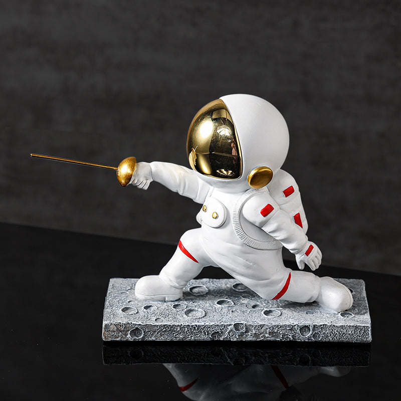Creative Fencing Astronaut Figurine