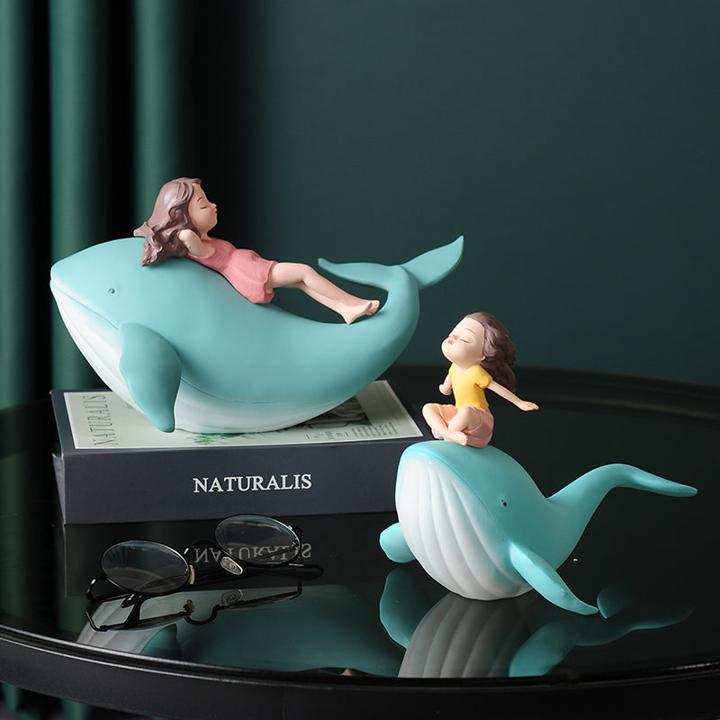Elegant Whale Figurine
