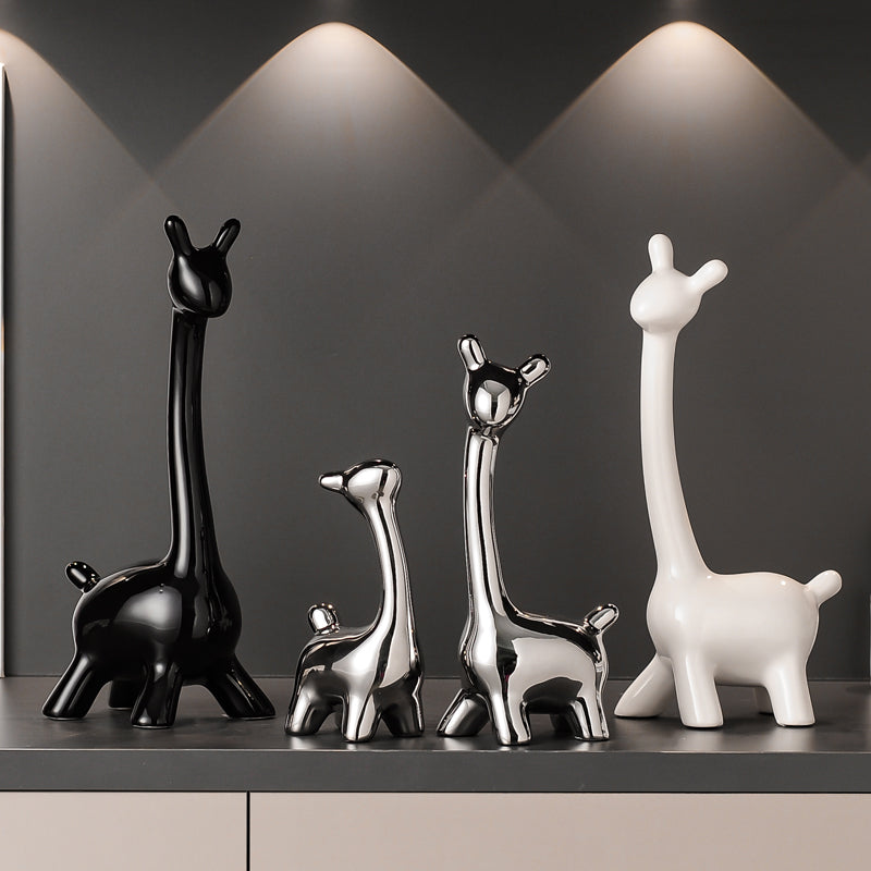 Ceramic Deer Family Figurines
