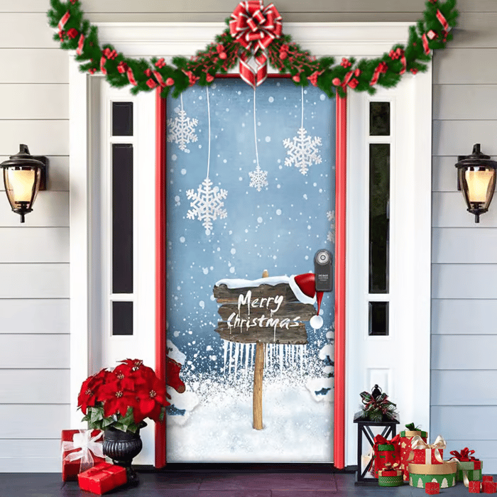 ๐2025 Christmas and Halloween front door decoration