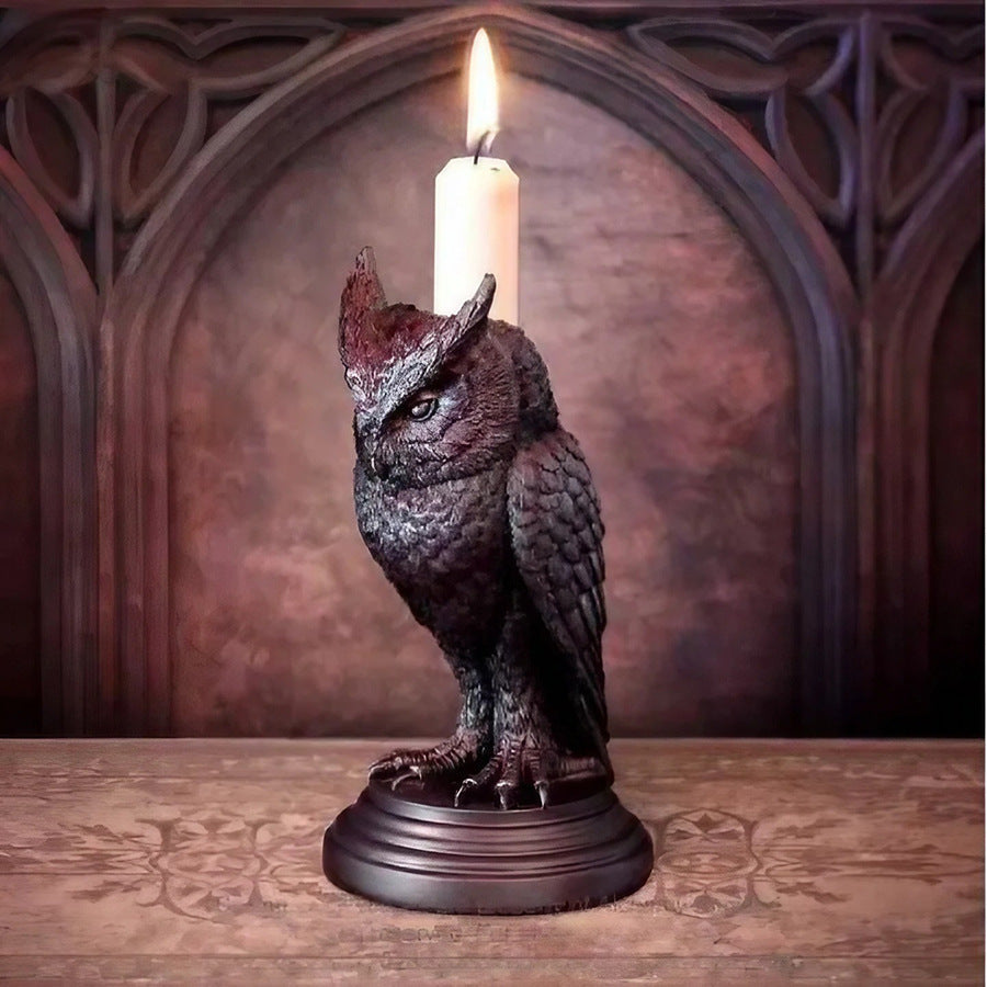 🔥Halloween Hot Sale - Gothic Style Resin Candlestick Figurines
