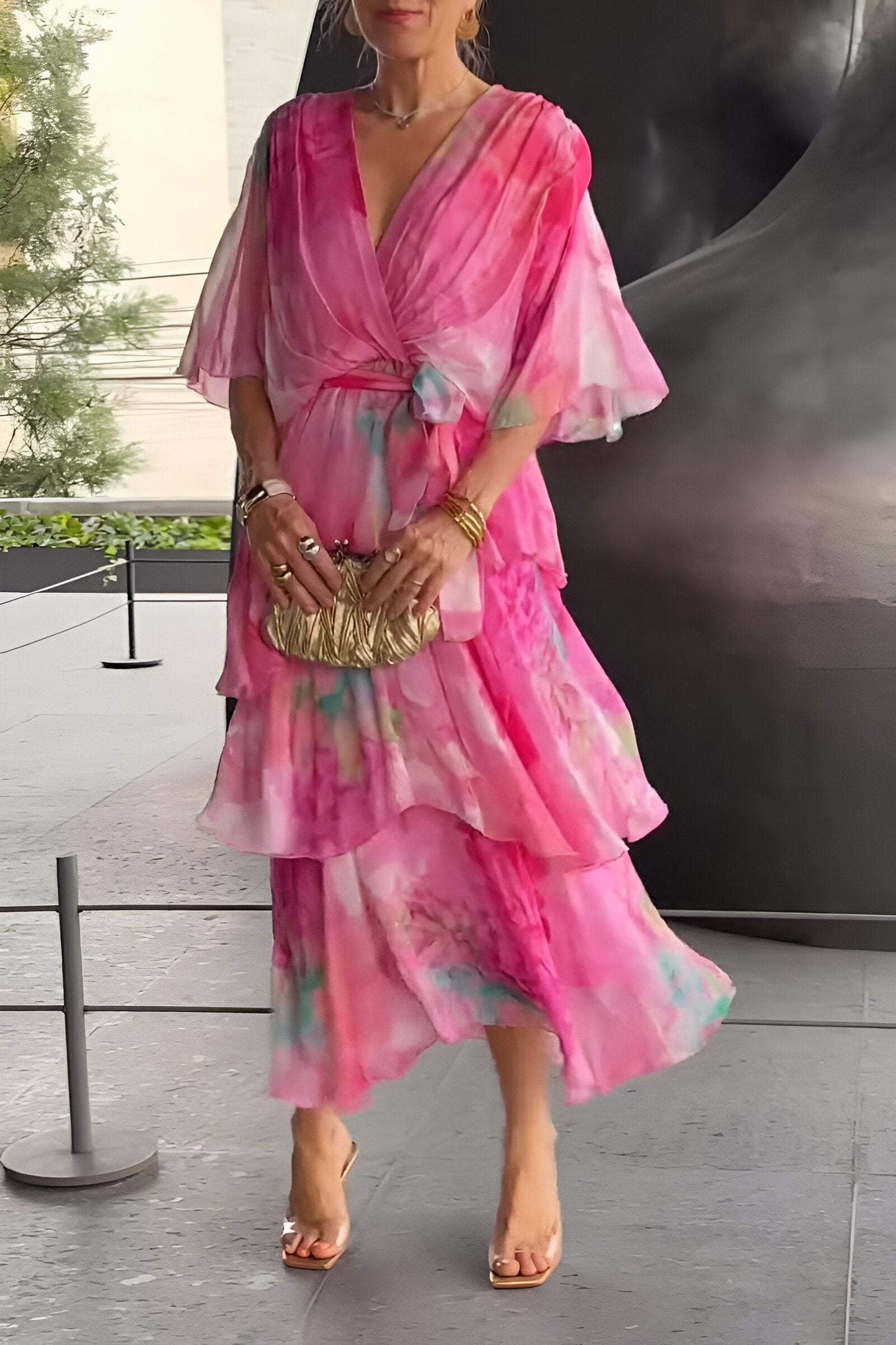 ELEGANT CHIFFON DRESS