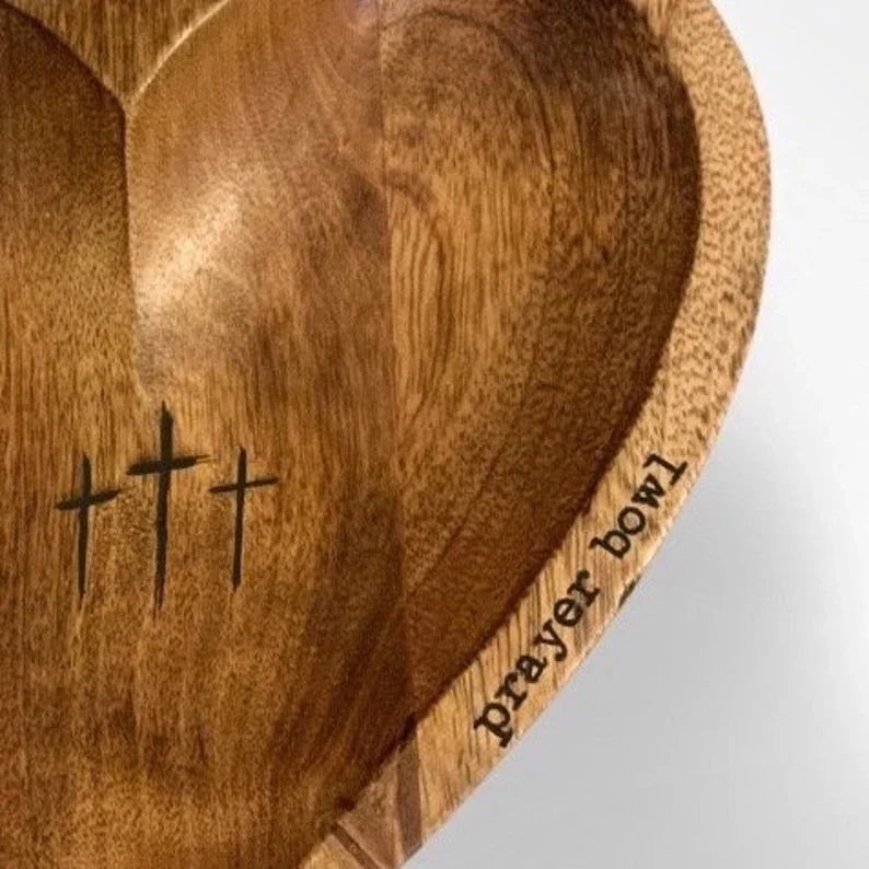 🎁Easter Sale- New Heart Prayer Bowl Modern Cross religious gifts