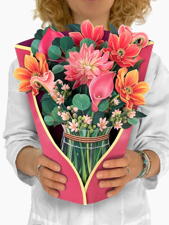Pop Up Flower Bouquet Greeting Card