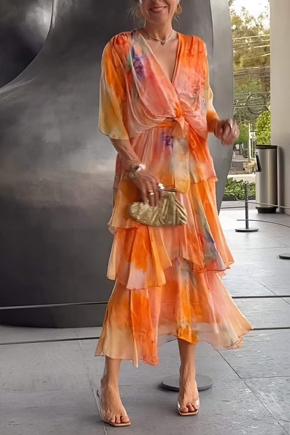 ELEGANT CHIFFON DRESS
