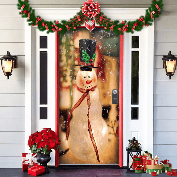๐2025 Christmas and Halloween front door decoration