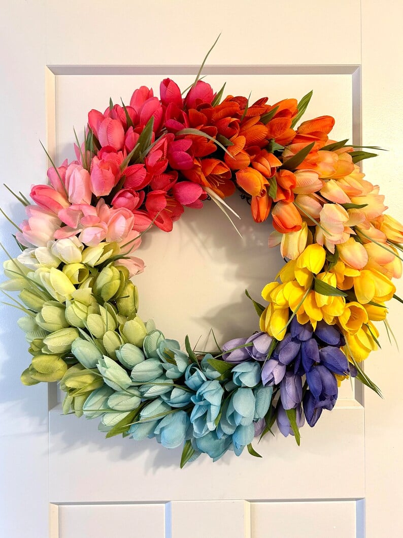 ✨This Week's Special Price $24.99💥UV Resistant Lifelike Artificial Tulips Flowers💐