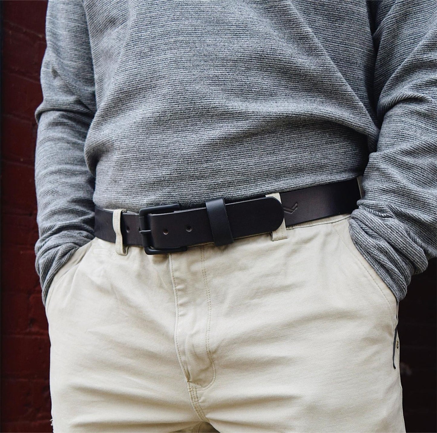 (🔥Last Day Sale Only $31.98) - Handmade full-grain leather belt