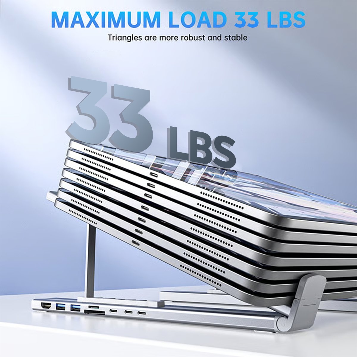 🏆Flash Sale⚡ 50K+ SOLD! Almost Gone-💥💻 8-in-1 USB-C Laptop Stand