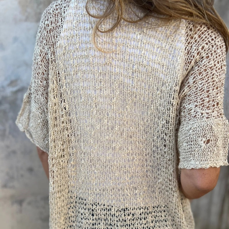 Knitted Hollow Cardigan