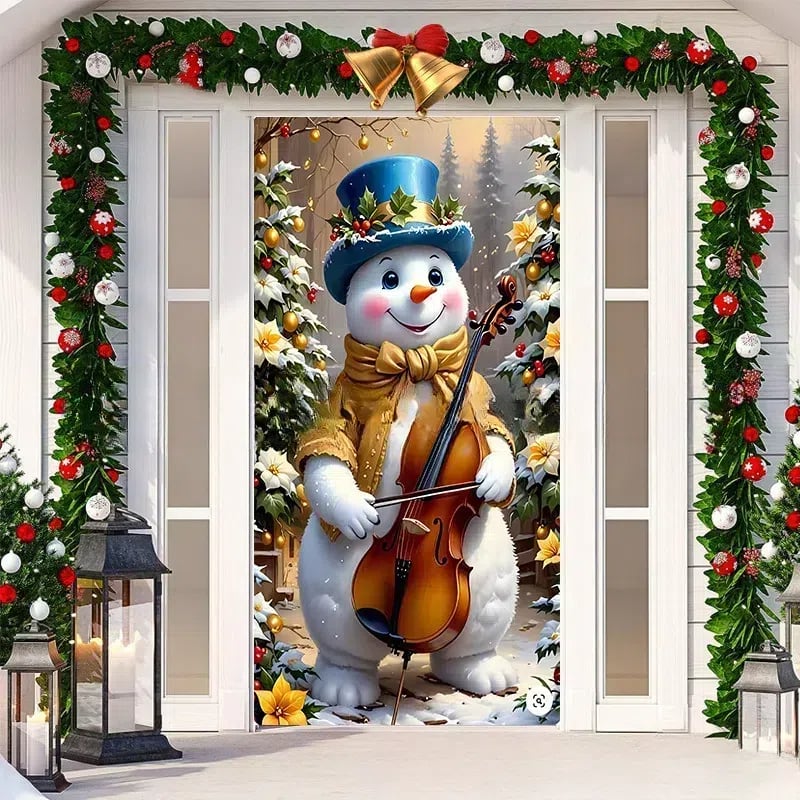 ๐2025 Christmas and Halloween front door decoration