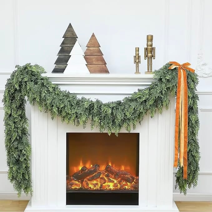⛄2025 Christmas Artificial Cypress Leaf Vine Wreath🎄