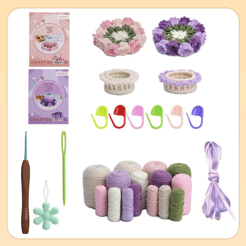 🎁Handmade DIY Lily Of The Valley Coasters-Buy And Get A Free Tutorial Book