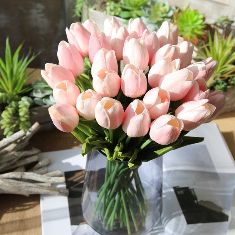 ✨This Week's Special Price $24.99💥UV Resistant Lifelike Artificial Tulips Flowers💐