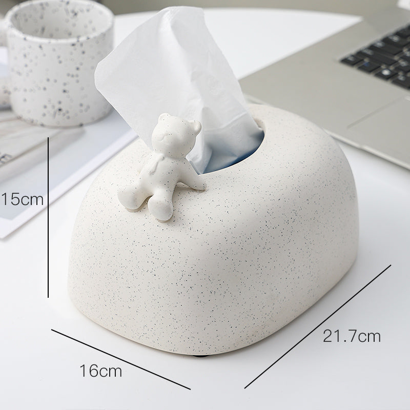 Modern Light-Luxury Bear Tissue Box
