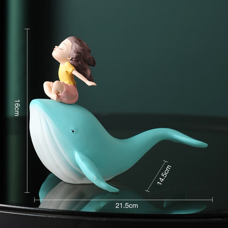Elegant Whale Figurine
