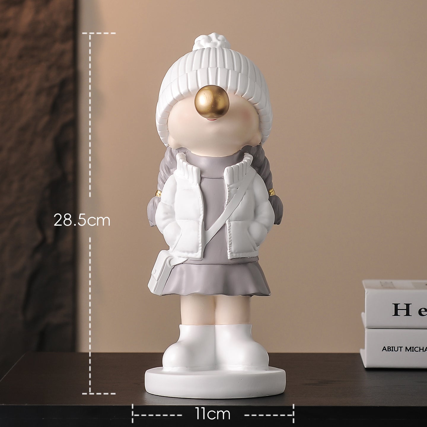 Modern Bubble-Blowing Figurine