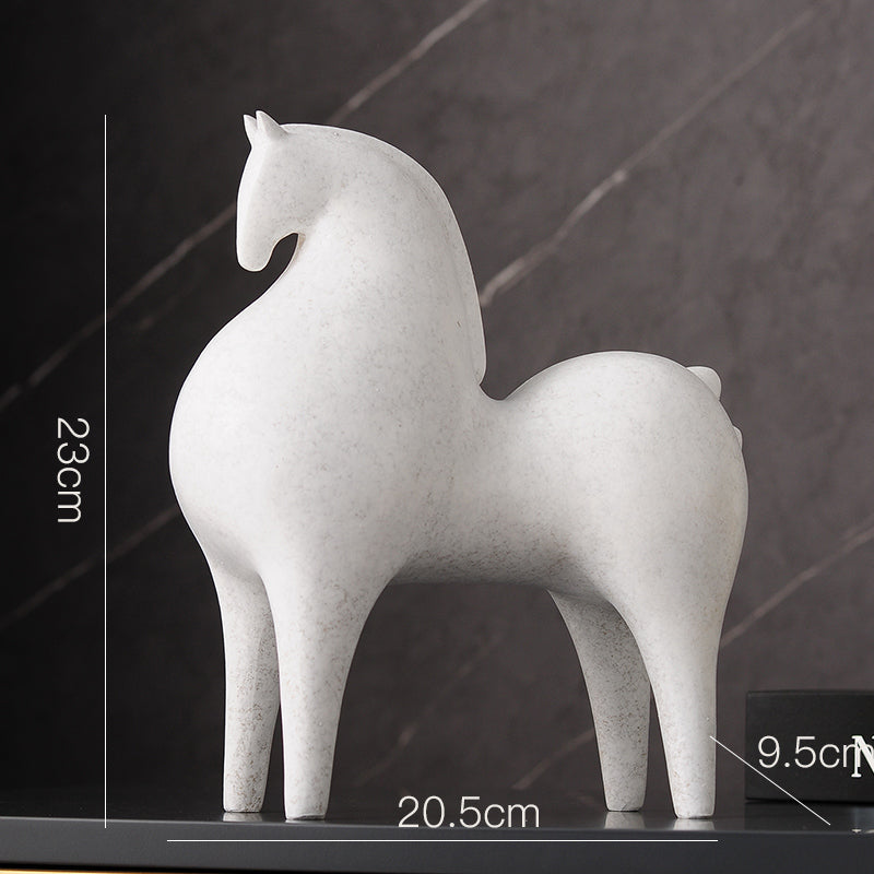Modern Art White Horse