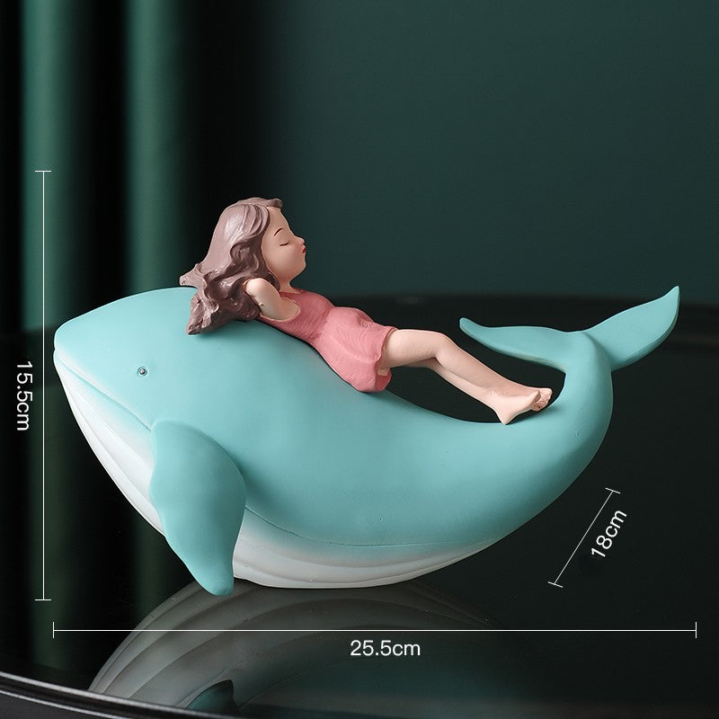 Elegant Whale Figurine