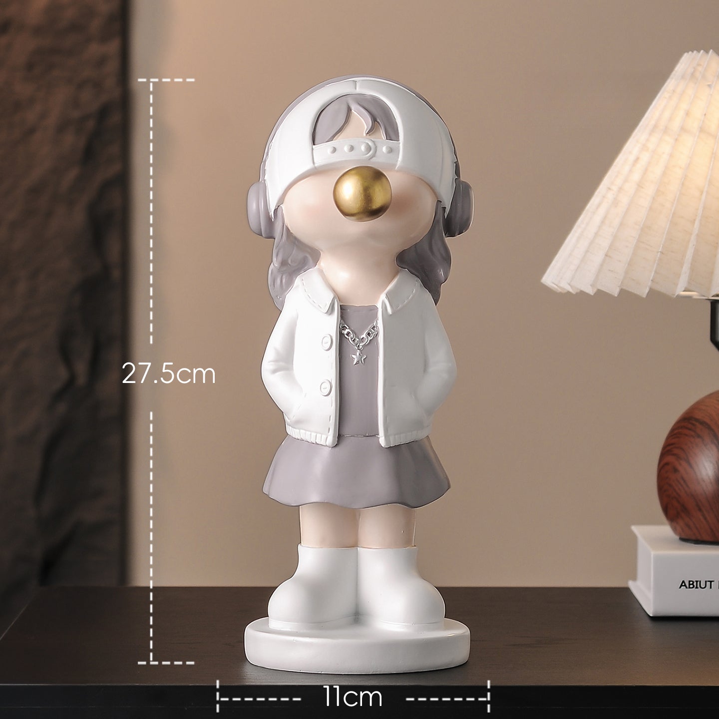 Modern Bubble-Blowing Figurine