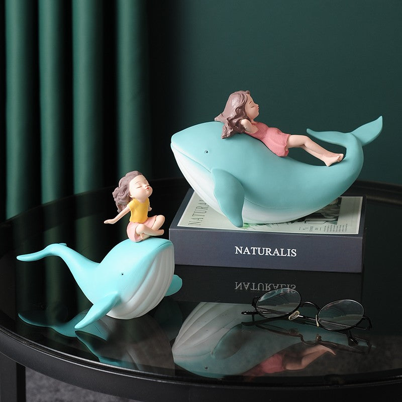 Elegant Whale Figurine