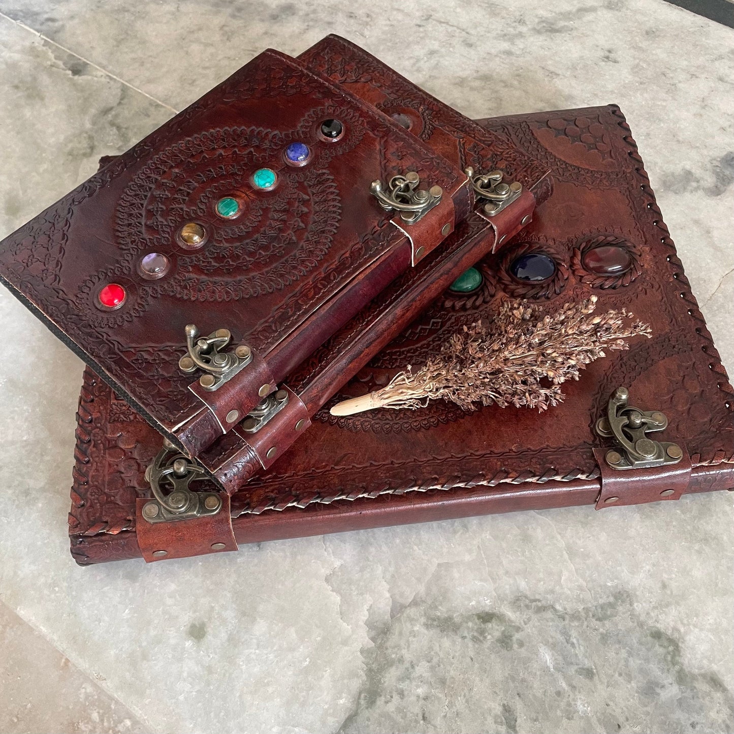Magic Notebook With 7 Chakra Gems