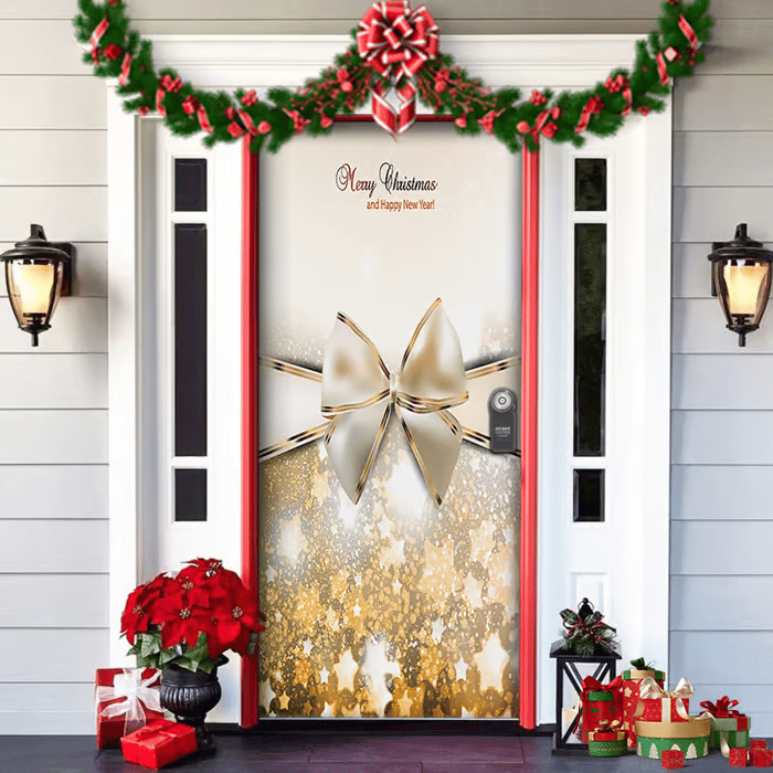 ๐2025 Christmas and Halloween front door decoration
