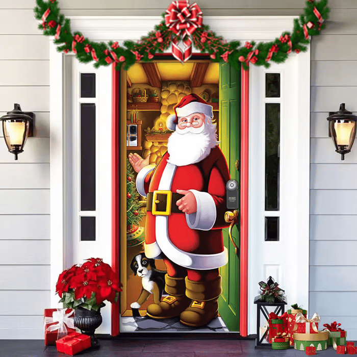 ๐2025 Christmas and Halloween front door decoration