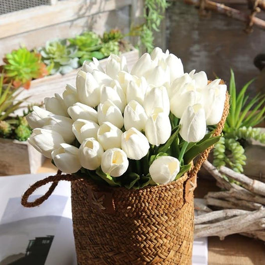 ✨This Week's Special Price $24.99💥UV Resistant Lifelike Artificial Tulips Flowers💐