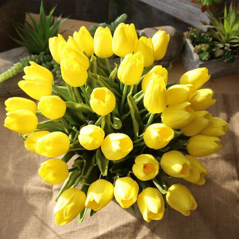 ✨This Week's Special Price $24.99💥UV Resistant Lifelike Artificial Tulips Flowers💐