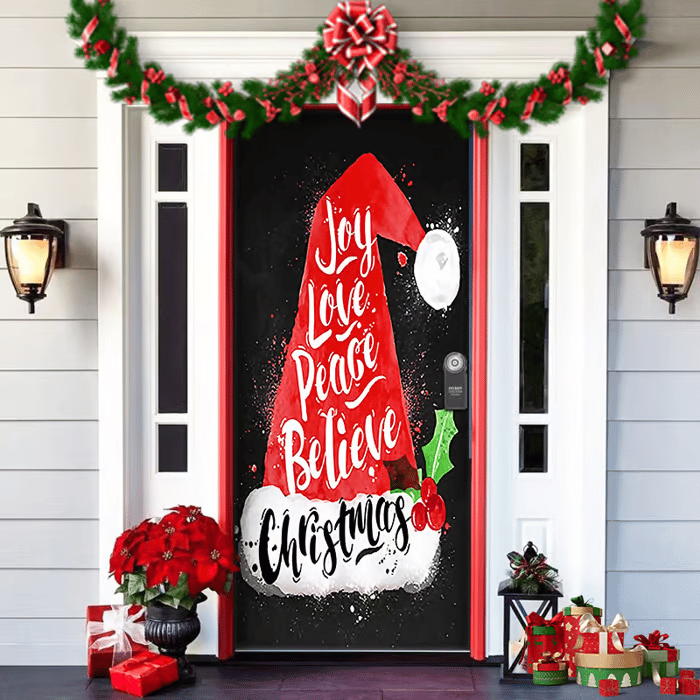 ๐2025 Christmas and Halloween front door decoration