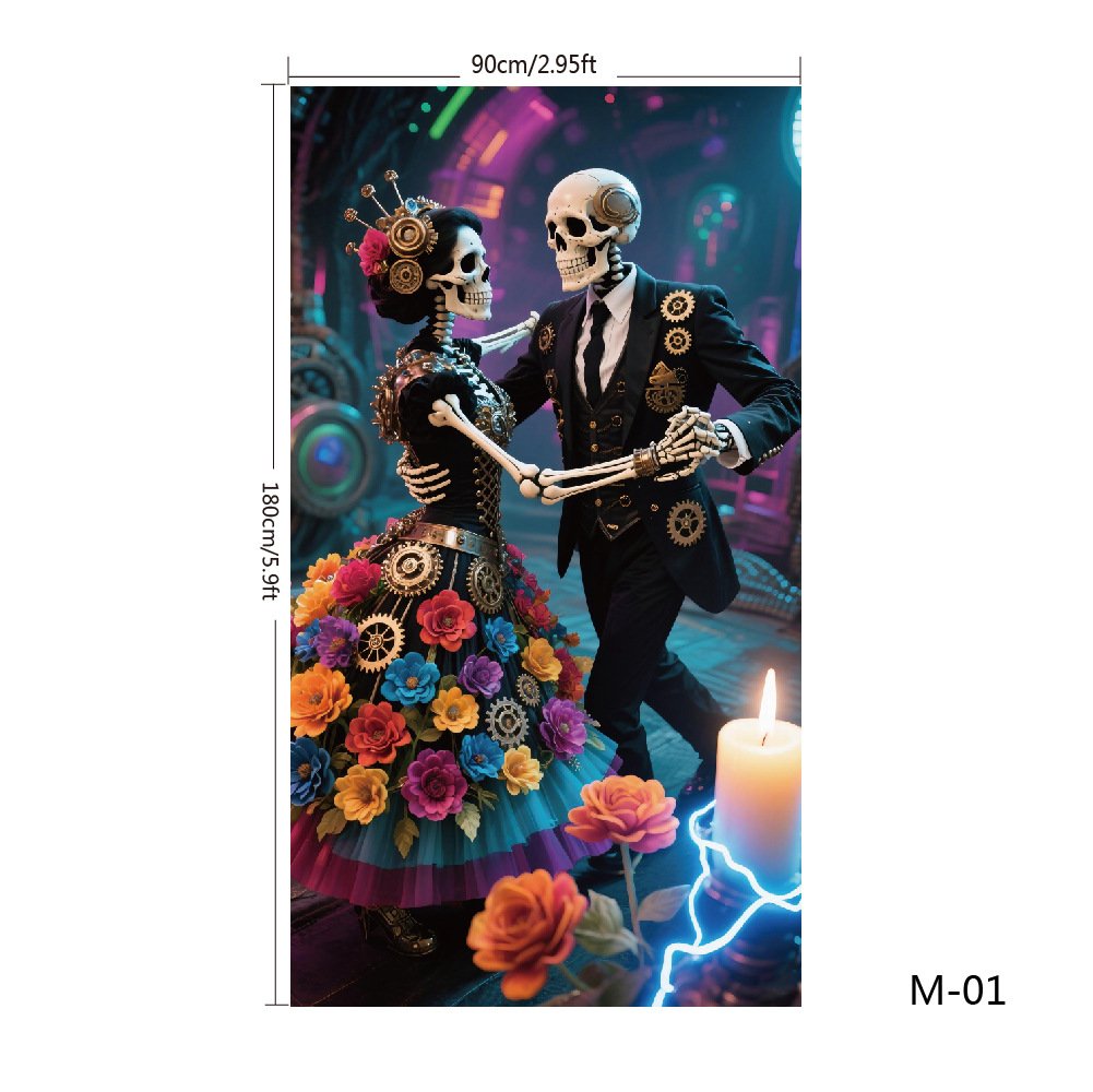 ๐2025 Christmas and Halloween front door decoration
