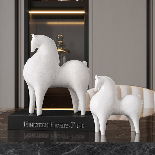 Modern Art White Horse