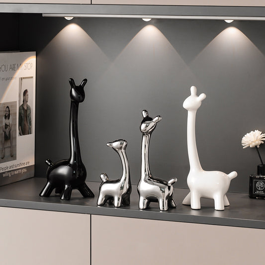 Ceramic Deer Family Figurines
