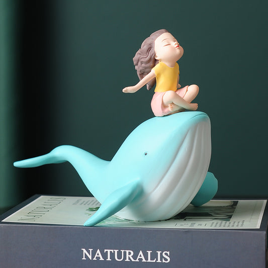 Elegant Whale Figurine