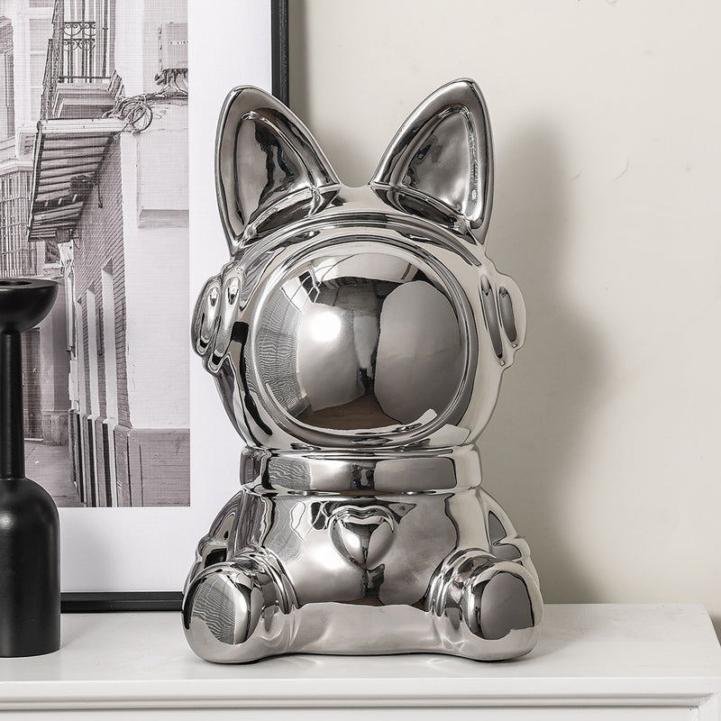 Space Rabbit Ceramic Tissue Box
