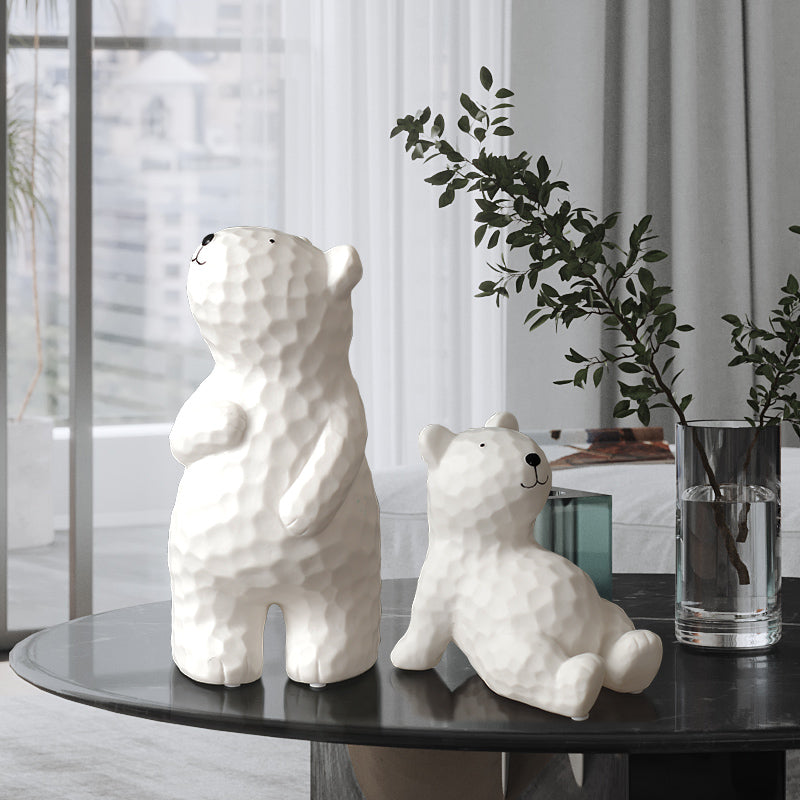 Modern Ceramic Bear Figurine