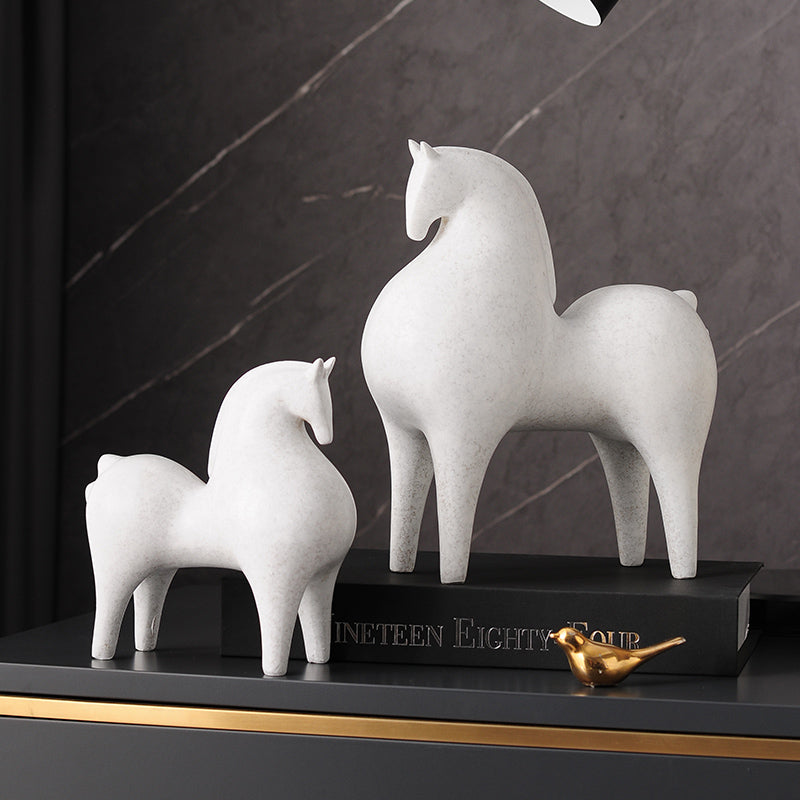 Modern Art White Horse