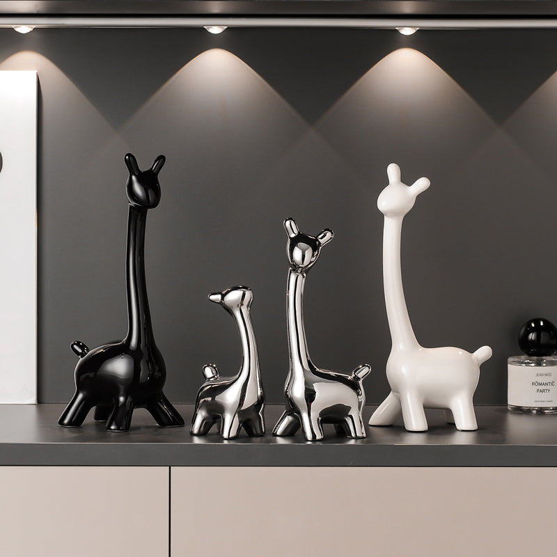 Ceramic Deer Family Figurines
