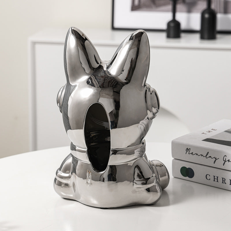 Space Rabbit Ceramic Tissue Box
