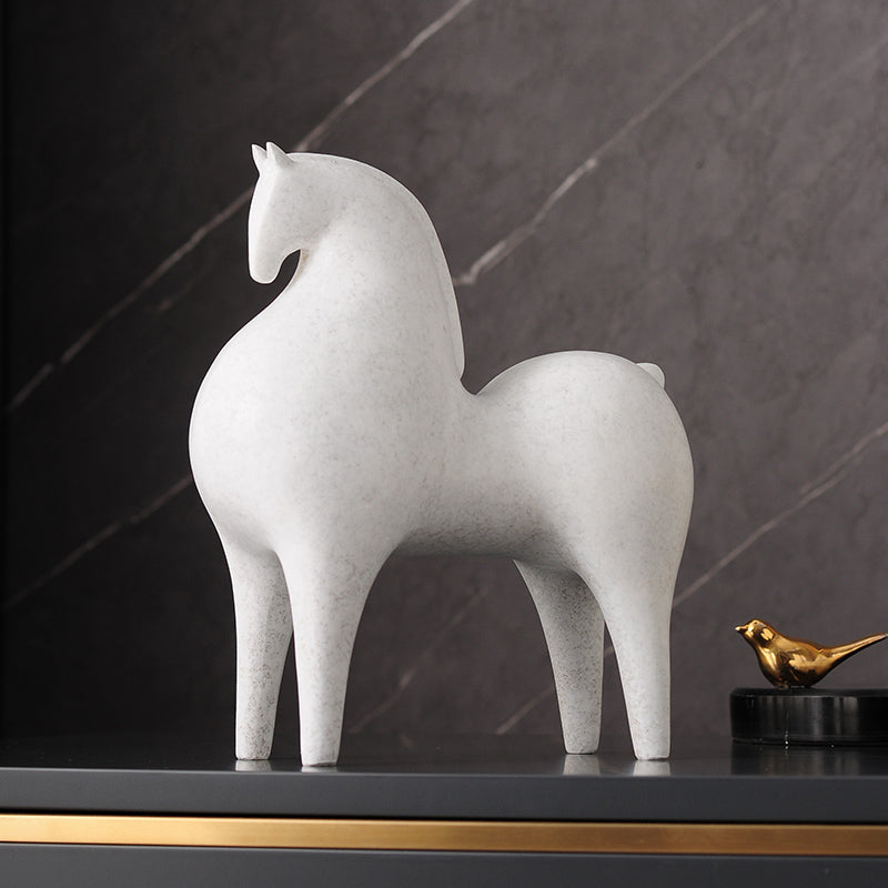 Modern Art White Horse