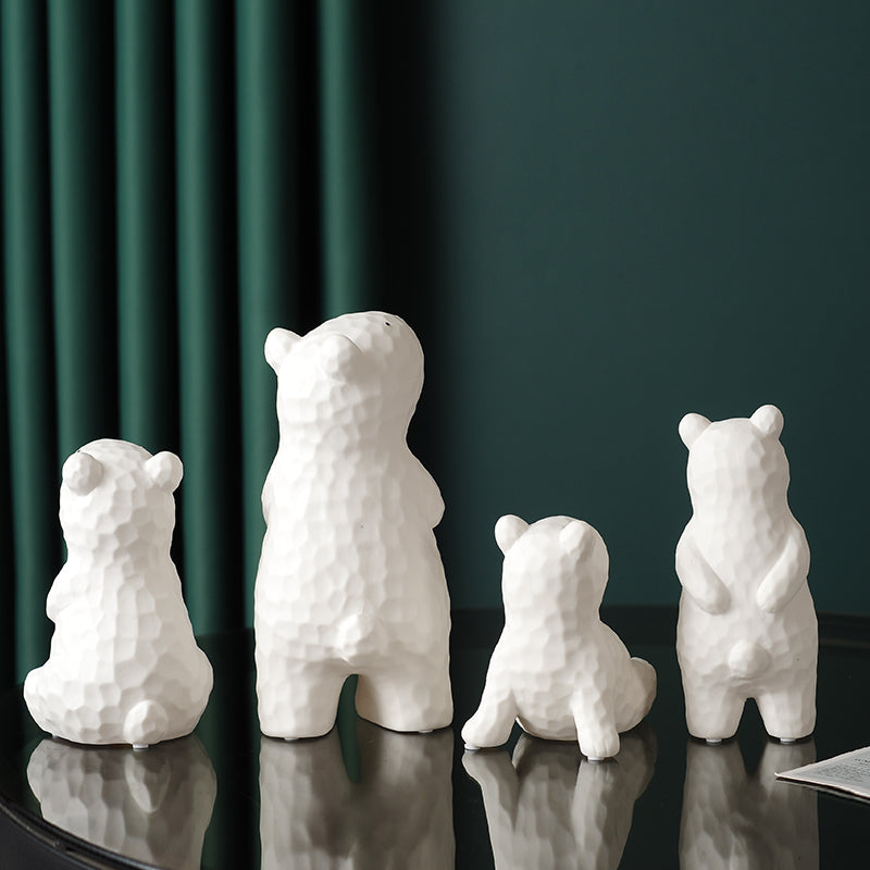 Modern Ceramic Bear Figurine