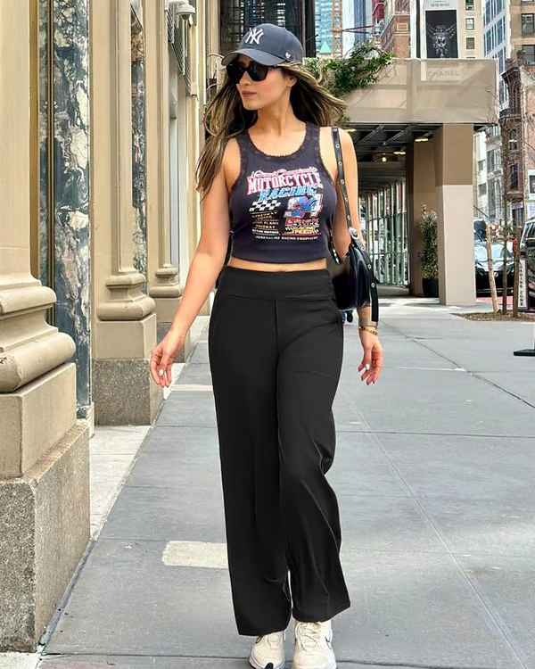 🔥🔥Women's High Waist Stretch Casual Yoga Wide Leg Pants