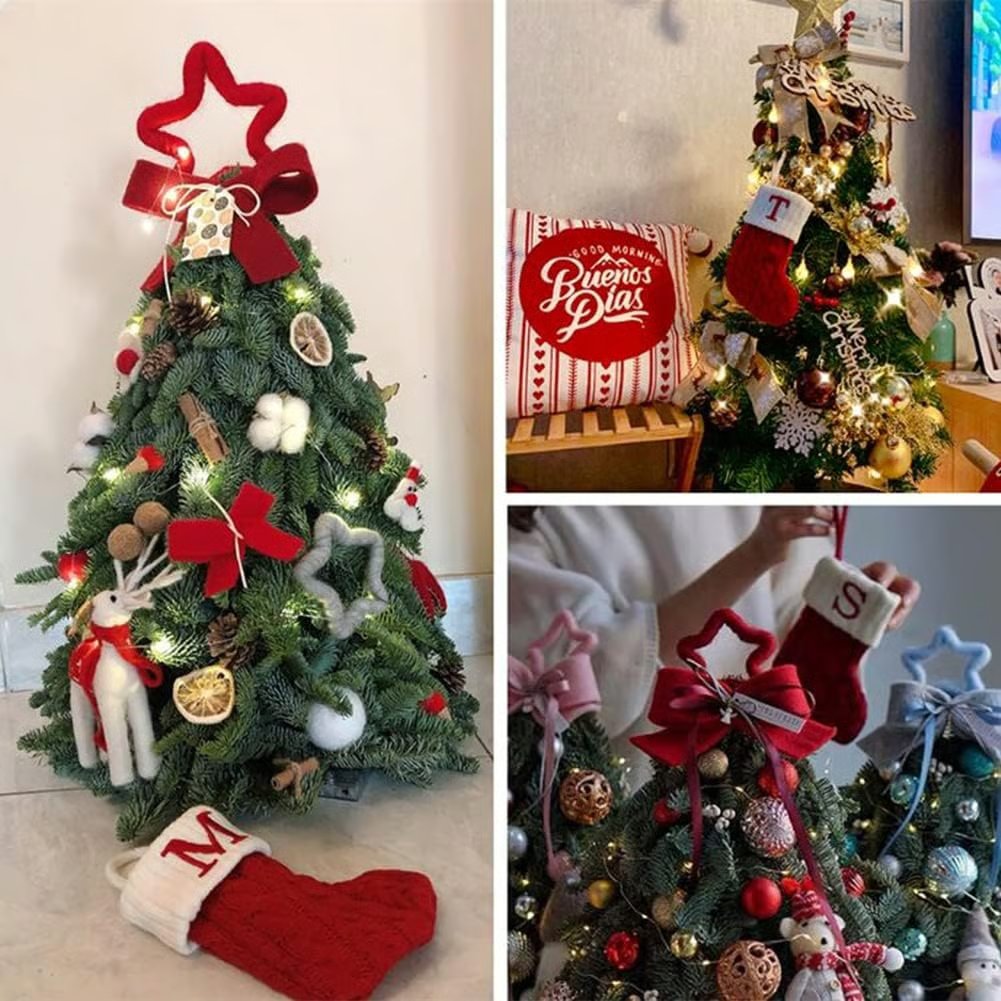 🎅Christmas Sale 49% OFF-🧦Personalized letter knitted Christmas stocking fireplace ornament