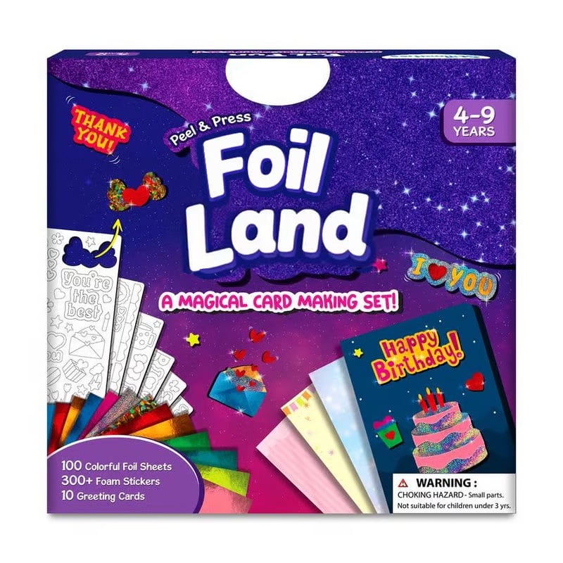 🏆Flash Sale⚡ 50K+ SOLD!💥Foil Art & Craft Activity 🤲💓No Mess Art Kit